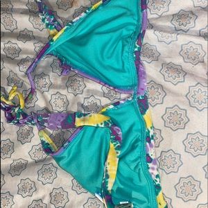 Tie-dye bikini top